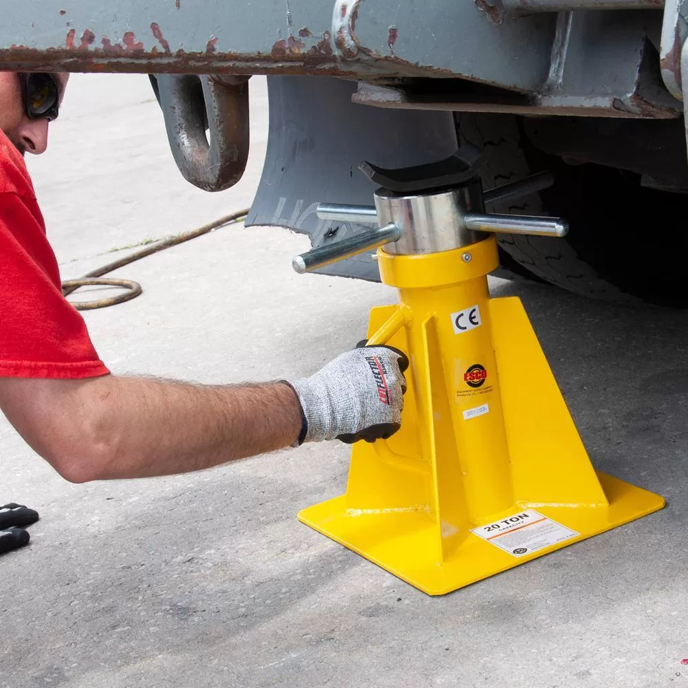 ESCO 10803 20-Ton Heavy-Duty Screw Style Jack Stand (Tall)