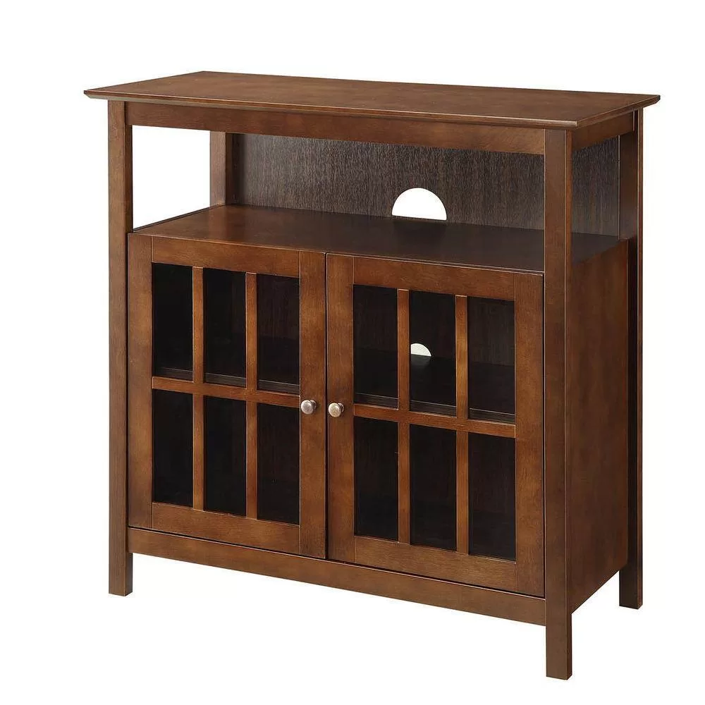 Convenience Concepts 36 in. Espresso Wood TV Stand 42 in. with Doors