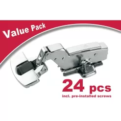 Everbilt 9263845 Soft Close Frameless Inset 110 Deg. Hinge (24-Pack)