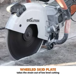 Evolution Power Tools R300DCT 12 In. Electric Concrete Cut-Off Saw, With 12 In. Diamond Blade