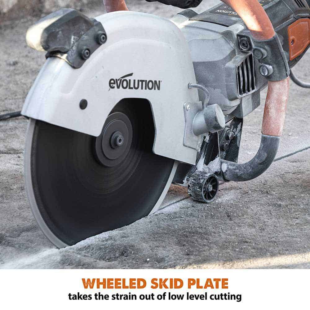 Evolution Power Tools R300DCT 12 In. Electric Concrete Cut-Off Saw, With 12 In. Diamond Blade