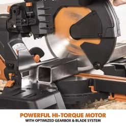Evolution Power Tools R255SMSDB+ 15 Amp 10 in. Dual Bevel Sliding Miter Saw