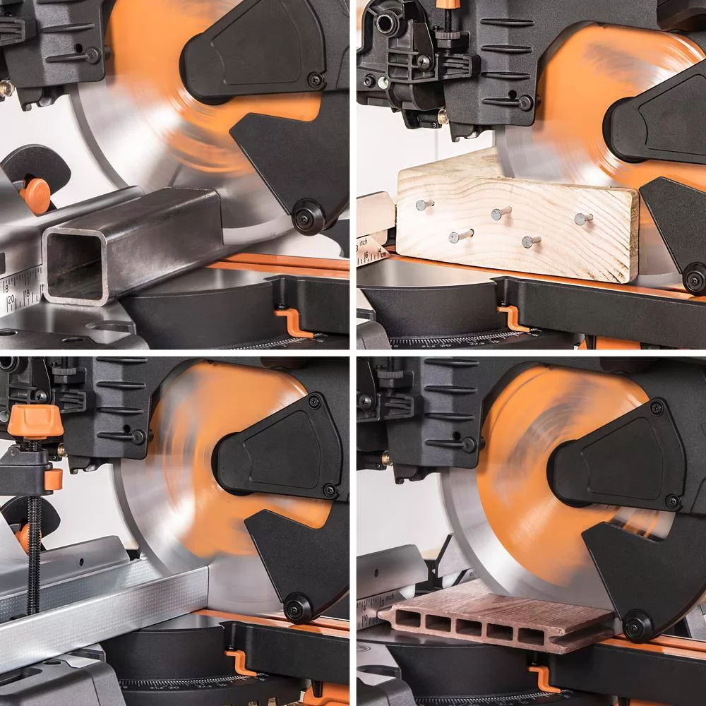 Evolution Power Tools R255SMSDB+ 15 Amp 10 in. Dual Bevel Sliding Miter Saw