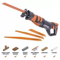 Evolution Power Tools R230RCP 7 Amp Multi-Material Reciprocating Saw with 4-Blades