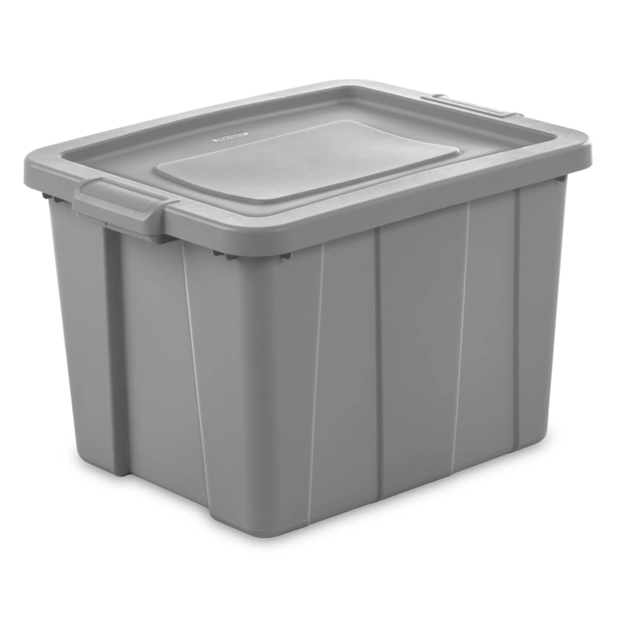 Sterilite Tuff1 18 Gallon Plastic Storage Tote Container Bin w/ Lid, 18 Ct