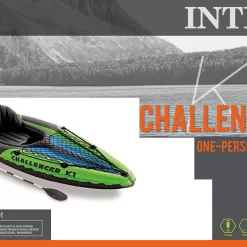 Intex Challenger K1 Inflatable Kayak Set with Paddles and Pump