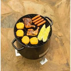 Masterbuilt 20060116 Bullet Portable Charcoal Smoker, Black, 395 sq. in.