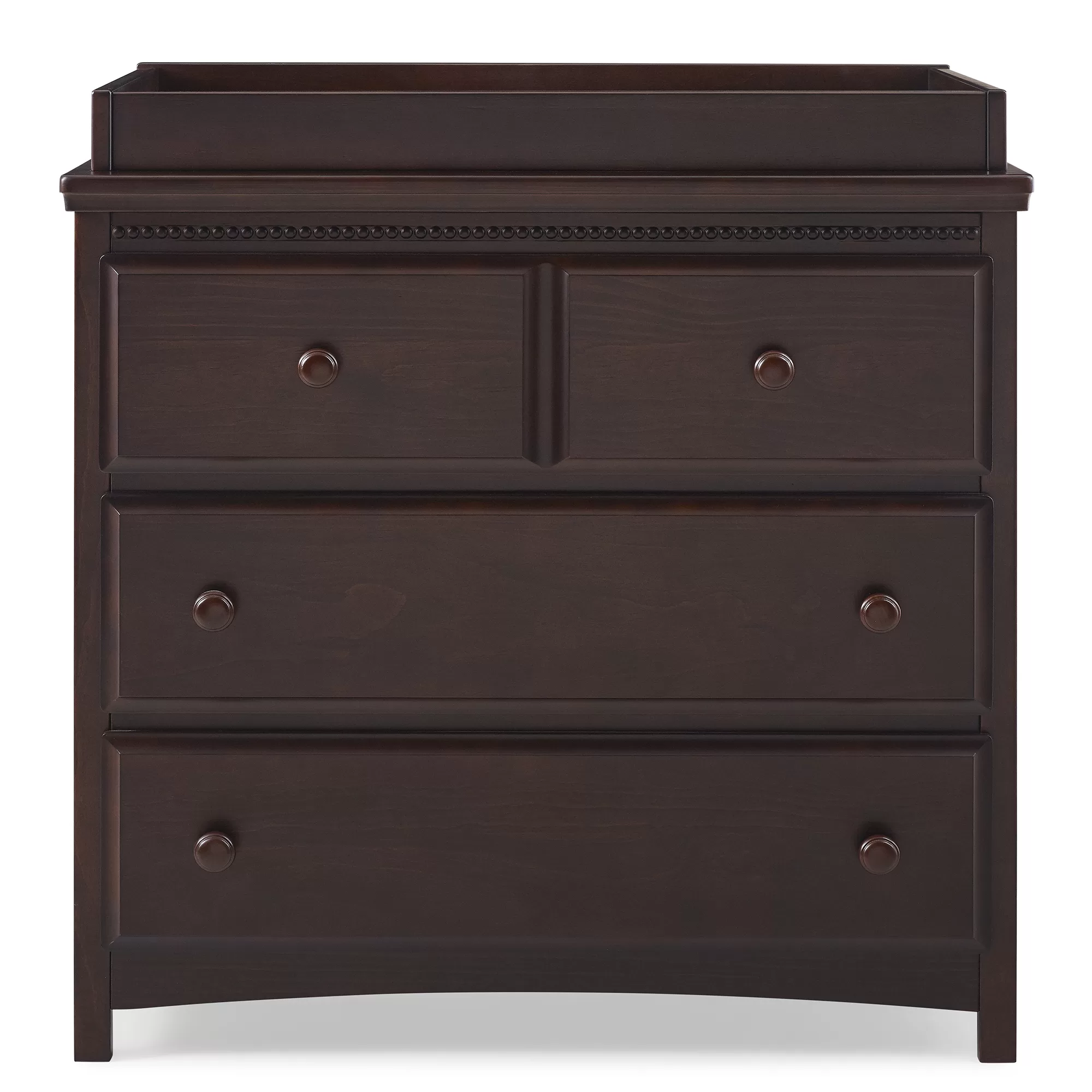 Delta Children Waverly 3 Drawer Dresser with Changing Top, Walnut Espresso