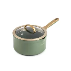 Thyme & Table Nonstick Supreme Cookware, 12-Piece Set, Olive