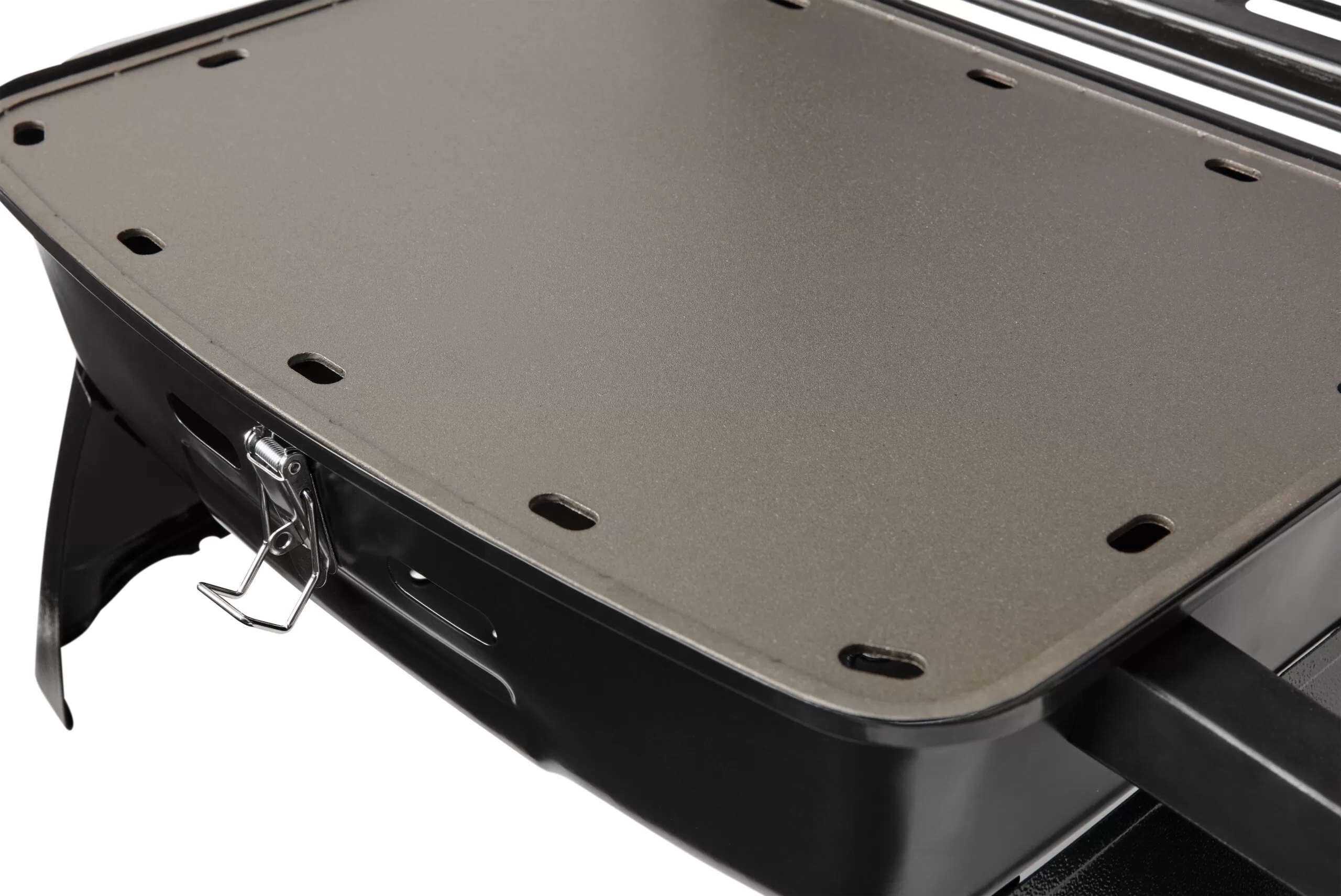 Ozark Trail Portable Table Top 1 Burner Camping Gas Grill with Interchangeable Griddle Plate, 10,000 BTU