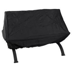Sunnydaze Outdoor Camping or Backyard Rectangular Northland Fire Pit with Cooking Grill Grate, Spark Screen, Log Poker, and Fire Pit Cover - 36