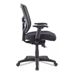 Alera Elusion Series 275 lb. Mid-Back Mesh Task Office Chair - Black