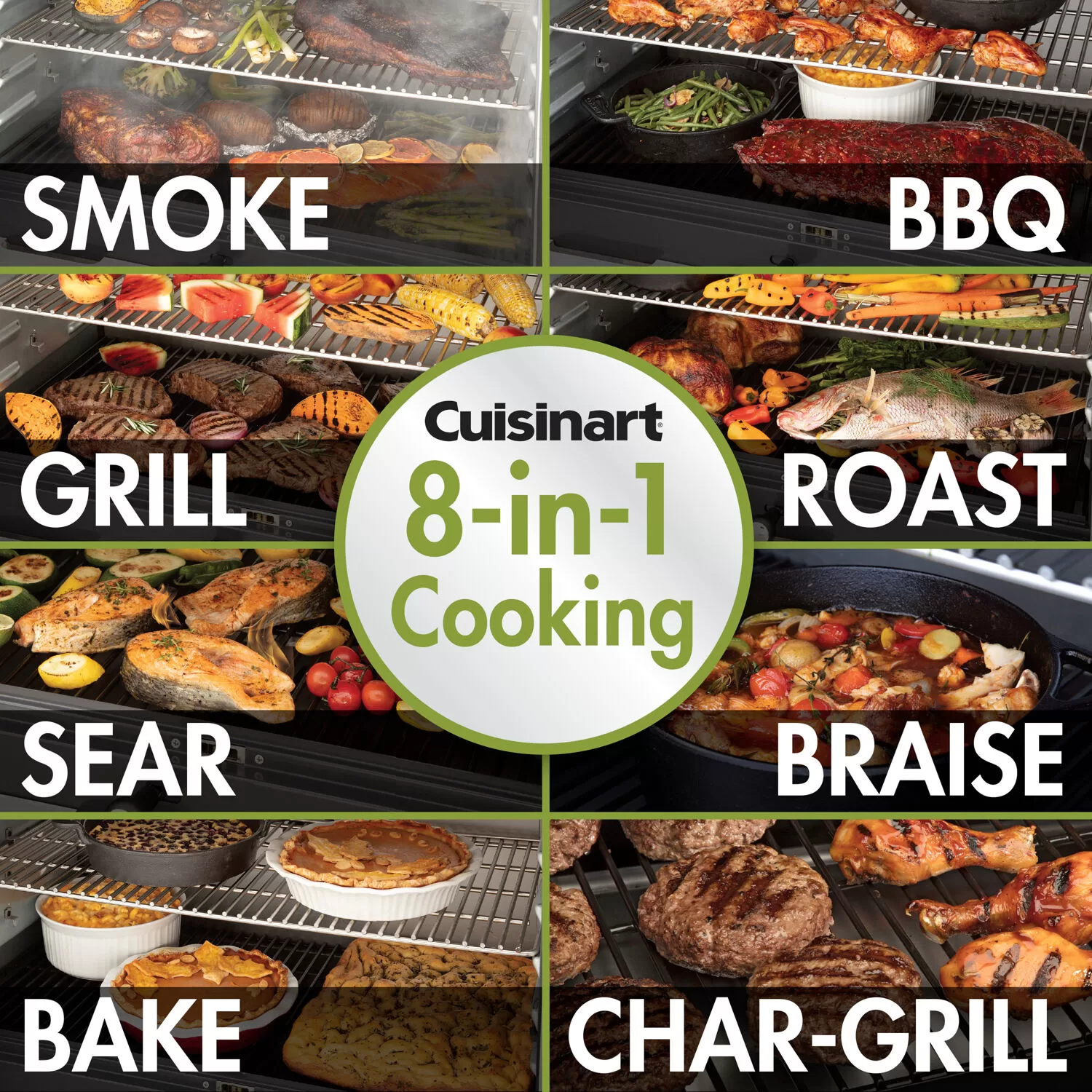 Cuisinart 465-Sq. in. Wood Pellet Grill and Smoker