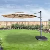 Garden Winds Replacement Canopy for the Simply Shade 11ft LED Umbrella , RipLock 500