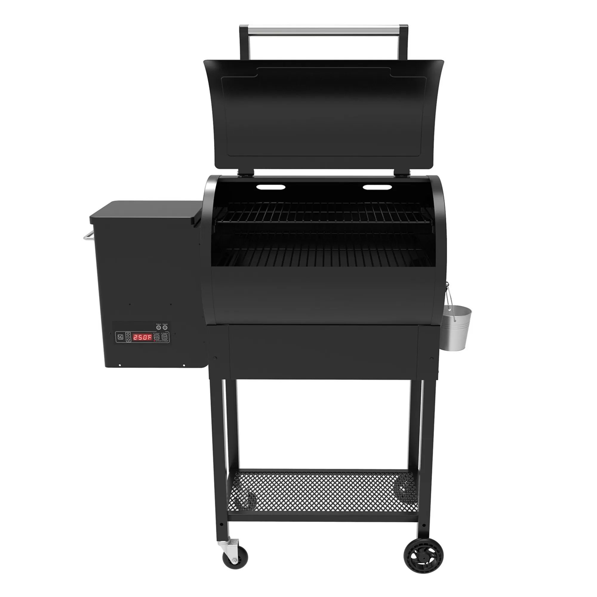 LifePro SCSP760LP 510 Square Inch Barrel Precision Wood Pellet Smoker Grill with Digital Control