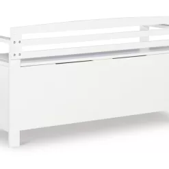 Linon Laredo Storage Bench, White