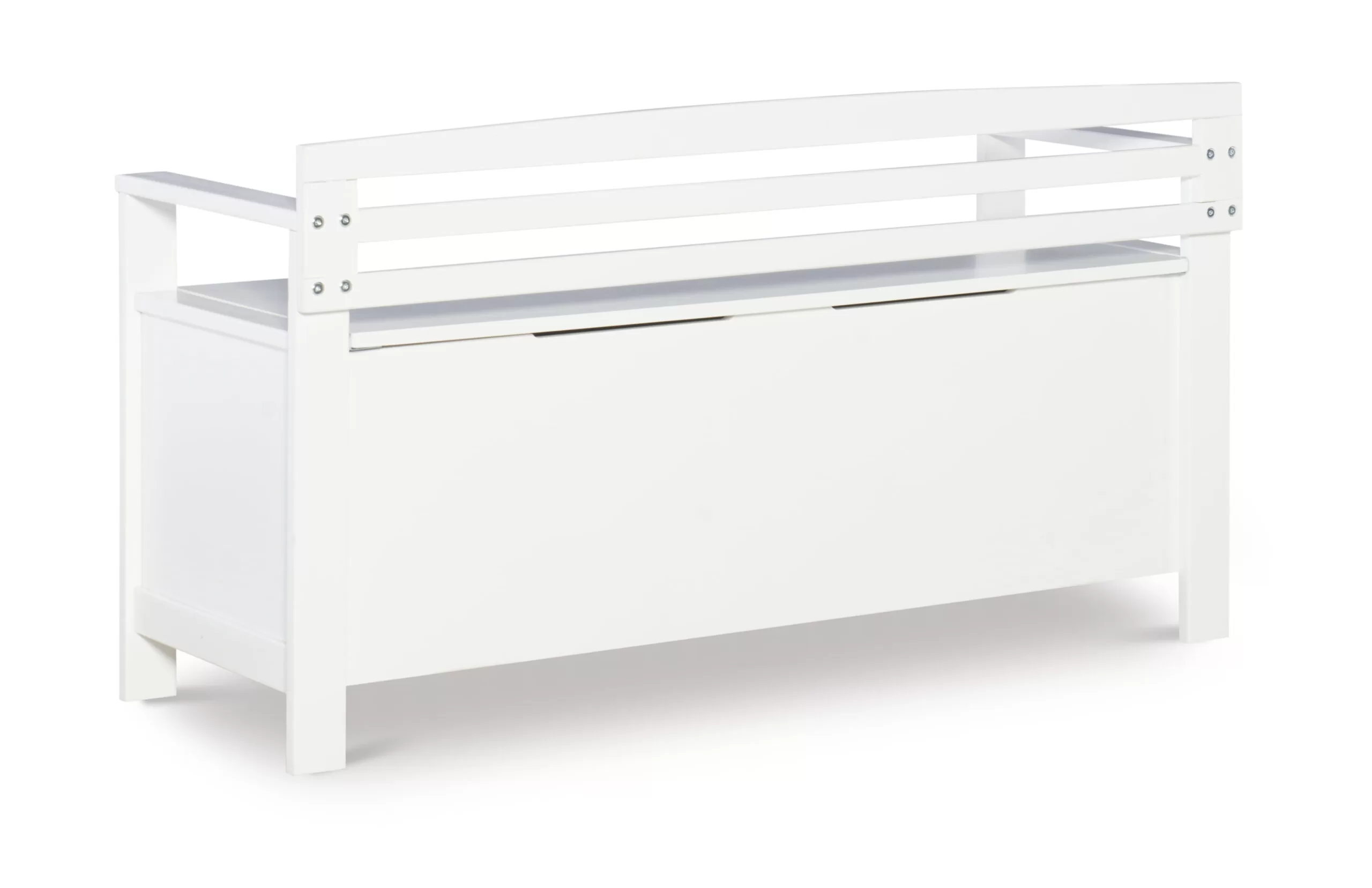 Linon Laredo Storage Bench, White
