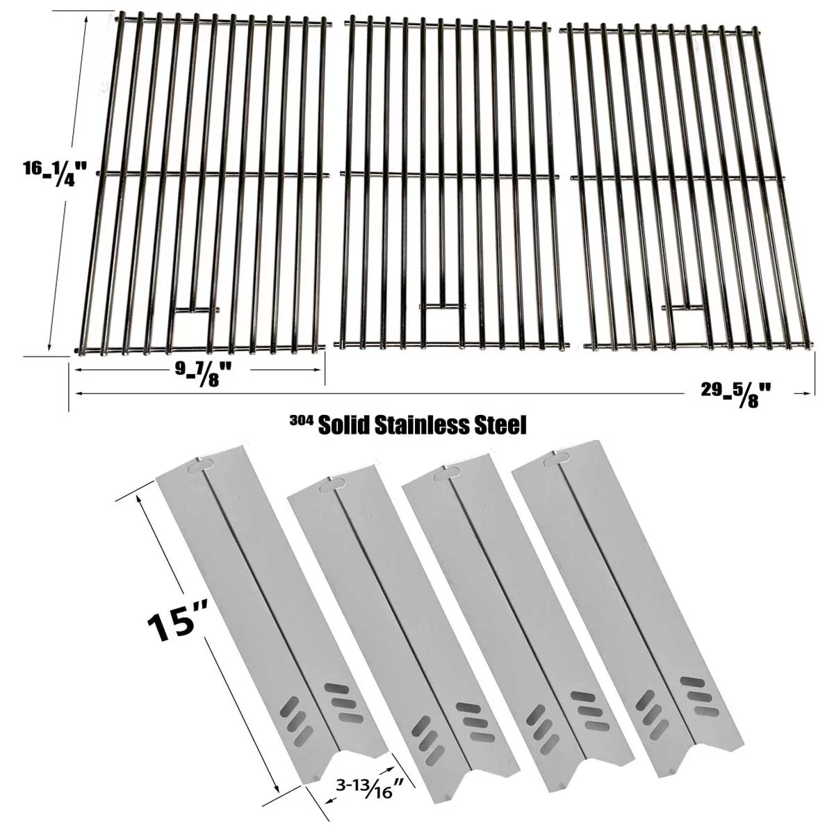 Replacement Kit for Backyard Grill GBC1355W-C, BY13-101-001-13, Grill Chef GBC1461W, UniFlame GBC1245W-C, GBC1059WB-C, BBQ Grill Models