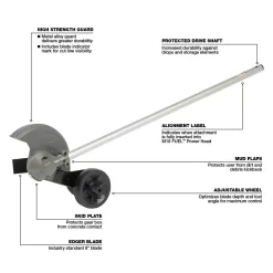 Milwaukee 1004202766 M18 FUEL 8 in. Edger Attachment for Milwaukee QUIK-LOK Attachment System