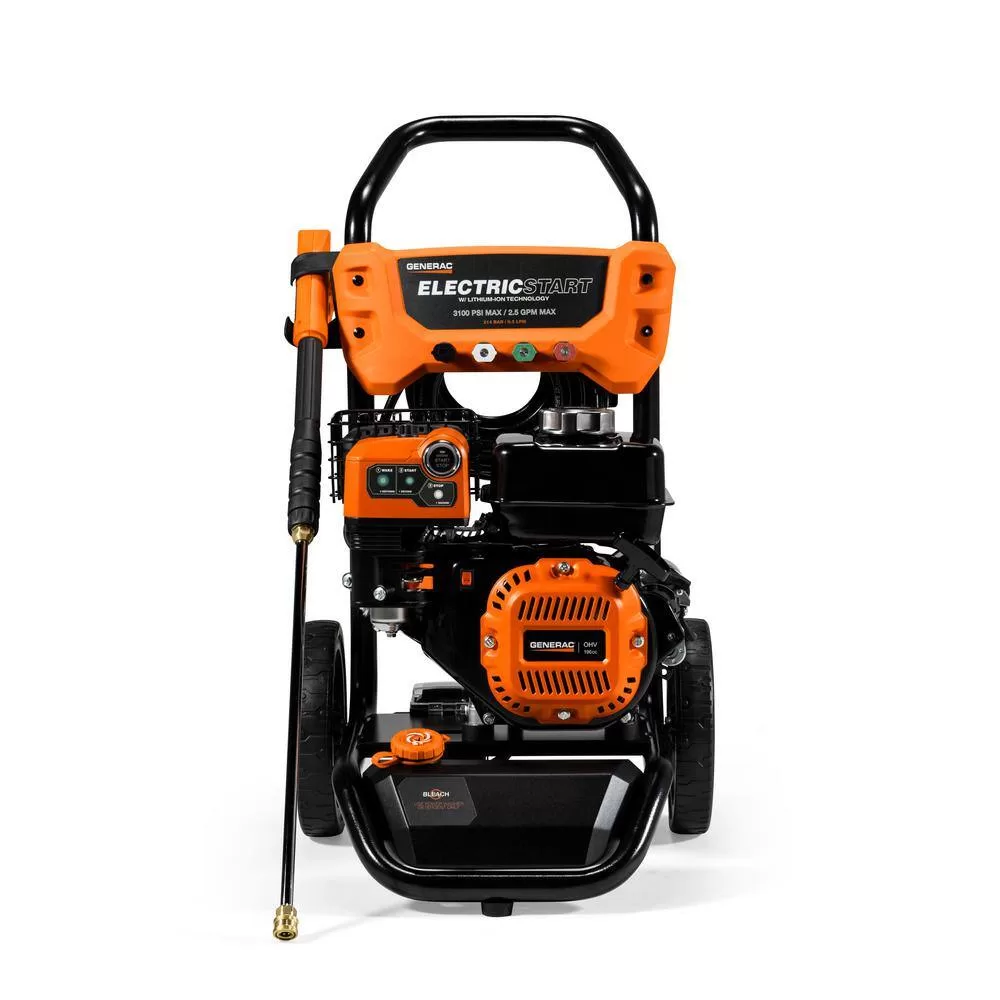 Generac 8894 3100 PSI 2.5 GPM Electric-Start Gas Pressure Washer (49 State/CSA)