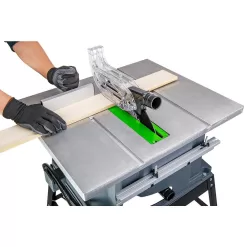 GENESIS GTS10SC 10 in. 15 Amp Table Saw with Metal Stand, Miter Gauge, Push Stick and Rip Fence
