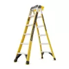 Gorilla Ladders FXT-15 15 Reach Twin Step Fiberglass Multi-Position Ladder, 375 lbs. Load Capacity Type IAA Duty Rating