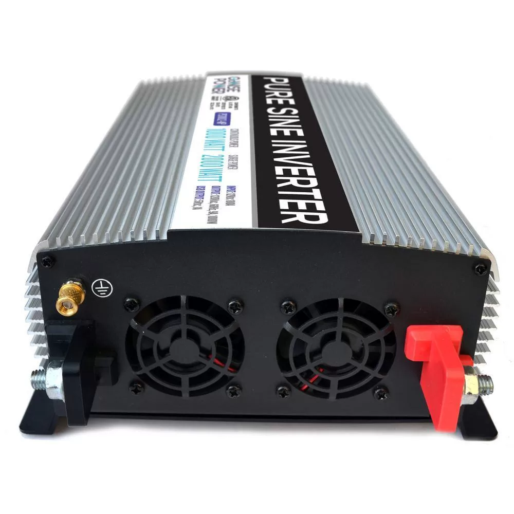 GoWISE USA PS1002 1,000-Watt Continuous/2,000-Watt Peak Pure Sine Wave Inverter