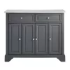 CROSLEY FURNITURE Avery Grey Kitchen Island