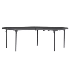 ZOWN 60527SGY1E Classic Moon Gray Commercial Blow Mold Folding Table