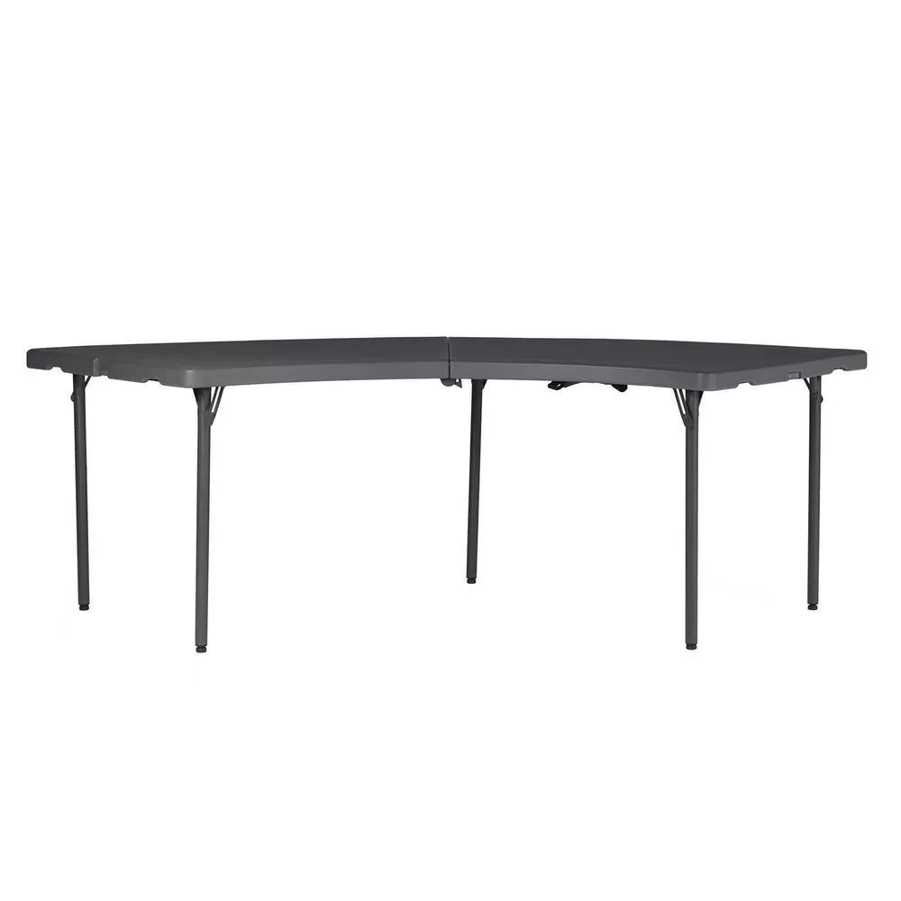 ZOWN 60527SGY1E Classic Moon Gray Commercial Blow Mold Folding Table