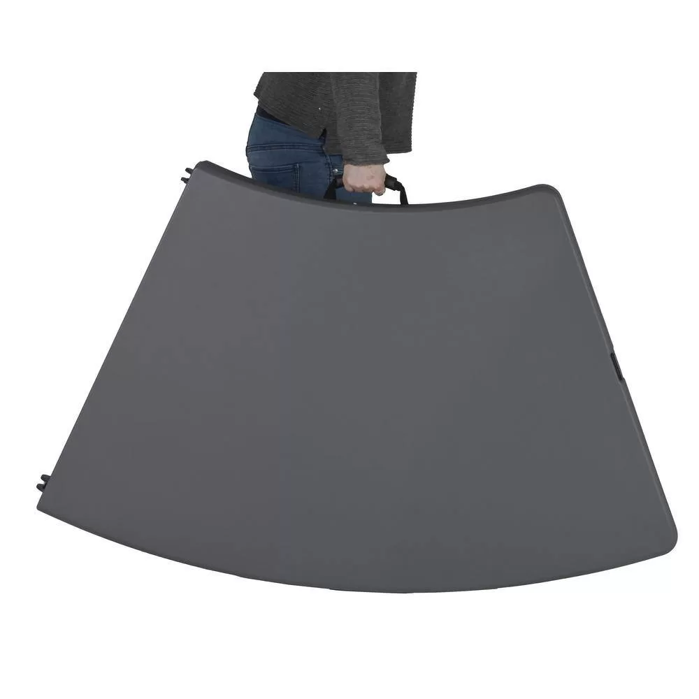 ZOWN 60527SGY1E Classic Moon Gray Commercial Blow Mold Folding Table