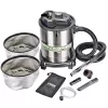 PowerSmith PAVC102 10 Amp 4 Gal. All-In-One Wheeled Ash/Shop Vacuum with 10' Hose, Pellet Hose, 3 Adapters with Bag and 2 Filters