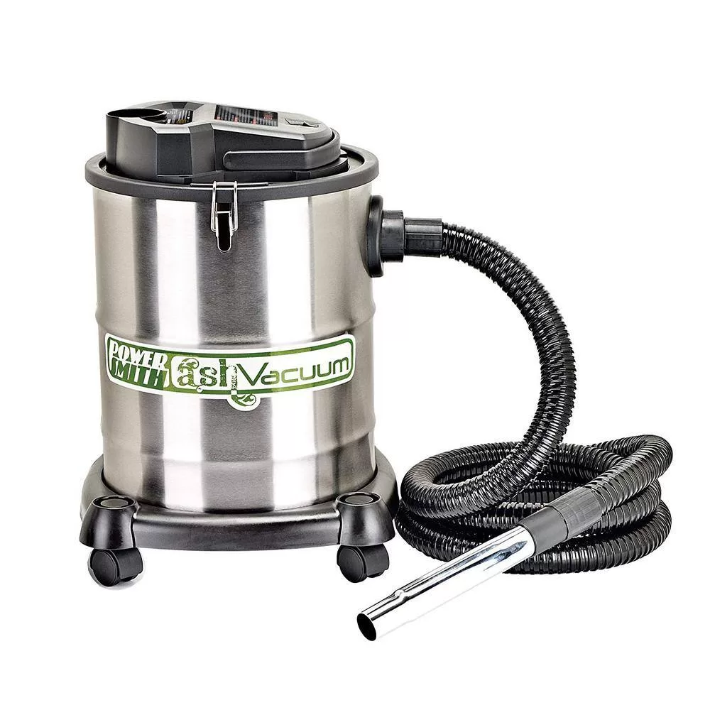 PowerSmith PAVC102 10 Amp 4 Gal. All-In-One Wheeled Ash/Shop Vacuum with 10' Hose, Pellet Hose, 3 Adapters with Bag and 2 Filters