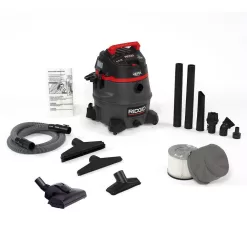 RIDGID 14 Gallon 2-Stage HEPA Commercial Wet/Dry Shop Vacuum with Filter, Dust Bag, Professional Locking Hose and Accessories