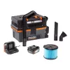 RIDGID HD0320 3 Gal. 18-Volt Cordless Handheld NXT Wet/Dry Vacuum with Battery, Charger, Fine Dust Filter, Hose and Accessories