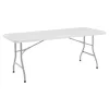 National Public Seating BT-3072 72 in. Grey Plastic Folding Banquet Table