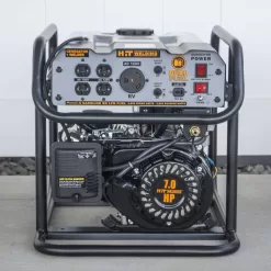 HIT Welding 806656 3,500-Watt/4,000-Watt Dual Fuel Recoil Start Portable Generator with Stick Welder (TIG), CO Detector and Auto-Shutoff