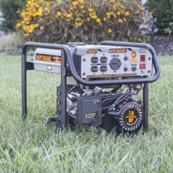 HIT Welding 806656 3,500-Watt/4,000-Watt Dual Fuel Recoil Start Portable Generator with Stick Welder (TIG), CO Detector and Auto-Shutoff