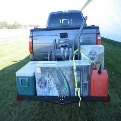 Unbranded TOW-TTF-2762KR Tow Tuff 62 in. Steel Cargo Carrier Trailer for Car or Truck with Bike Rack