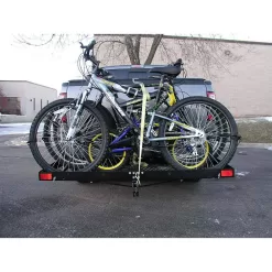 Unbranded TOW-TTF-2762KR Tow Tuff 62 in. Steel Cargo Carrier Trailer for Car or Truck with Bike Rack