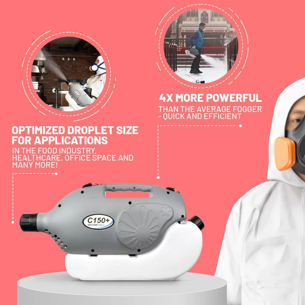 VECTORFOG VVNK-FUB611 C150+ Electric ULV Cold Fogger with 6 l (1.6 Gal.) Tank - 110-Volt with Adjustable Droplet Size