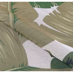Couristan Dolce Palm Lily Hunter Green-Ivory 8 ft. x 11 ft. Indoor/Outdoor Area Rug