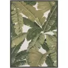 Couristan Dolce Palm Lily Hunter Green-Ivory 8 ft. x 11 ft. Indoor/Outdoor Area Rug