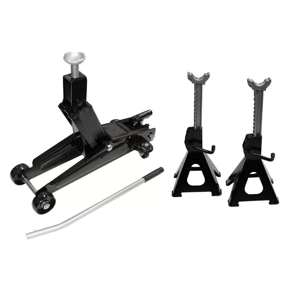 Husky HD00127 3-Ton Light Duty Truck Jack and Jack Stand Pair