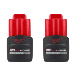 Milwaukee 48-11-2425-48-11-2425 M12 12V Lithium-Ion CP High Output 2.5 Ah Battery (2-Pack)