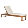 Safavieh Solano Woven Natural Wood Frame Stationary Chaise Lounge Chair(s) with Off-white Woven Seat