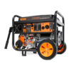 WEN DF1100X 11000W 120V/240V Dual Fuel Transfer-Switch Ready Electric Start Portable Generator with Wheel Kit and CO Shutdown Sensor