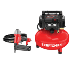 CRAFTSMAN CMEC1KIT18 6-Gallon Single Stage Portable Corded Electric Pancake Air Compressor with Accessories (1-Tool Included)