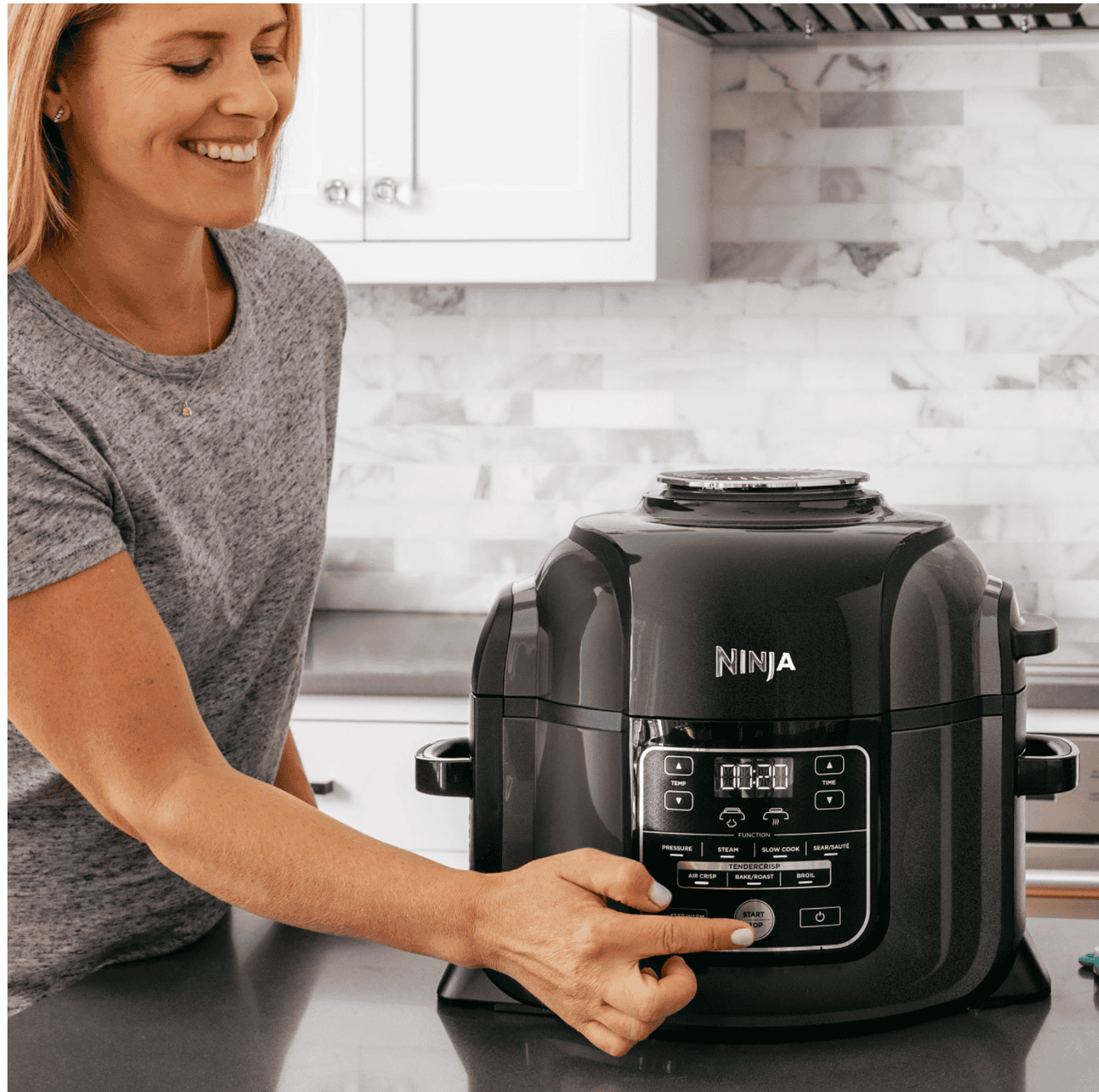 NINJA OP301 Foodi 9-in-1 6.5 Qt. Electric Pressure Cooker & Air Fryer