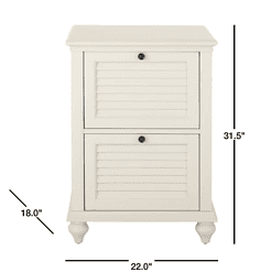 Hamilton 2-Drawer Off White File Cabinet